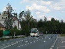390250 - kiovatka silnic I/19 a II/122. Autobus jede do Milevska...