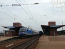 RJ "Taurus" 1218 235 v eskch barvch s EC Gustavem Klimtem odjd se stanice Pardubice hl.n.