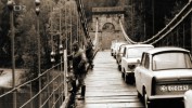 CE-04-61; rok 1975, zaakvacia skka mosta nealeko obce Stdlec nad riekou Lunicou.