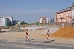 Msto budoucho napojen nov tramvajov trati, kiovatka Klatovsk x Kaplova, Plze, 1.9.2019