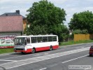 Ev . 111 (Karosa B 732) na ulici Ostravsk mezi zastvkami "Komrov Kravaov" a "Komrov sted".