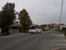 zastvka Oslavice s autobusem na lince r nad Szavou - Velk Mezi - Teb
