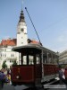 Opavsk tramvaj slo 7 ve stnu Slezskho divadla.