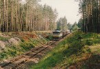 Lokomotiva . 750 285-9 v ele Os z Mezimst ped Tnitm n.O., dne 1.8.1993