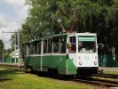 Jedna z nejstarch tramvaj v Kolomn: KTM-5 . 111 z roku 1988.