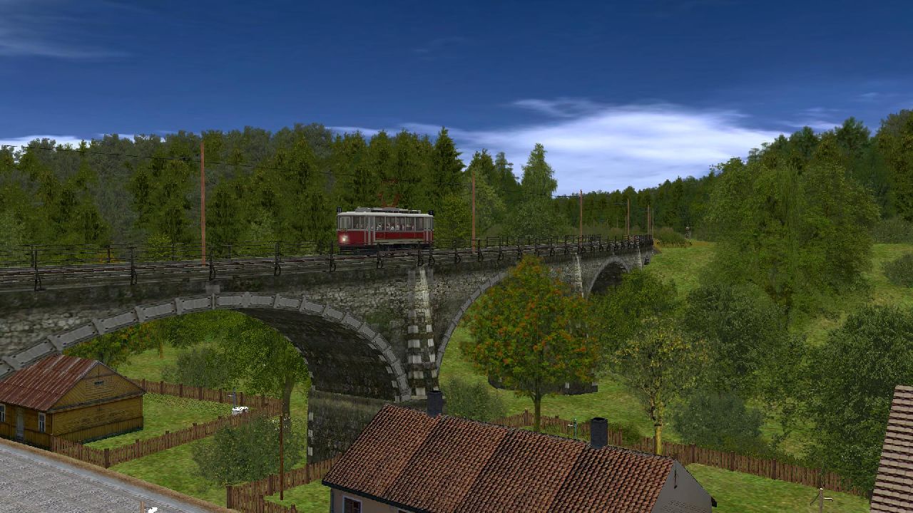 Viadukt nad vesnic Kalich.