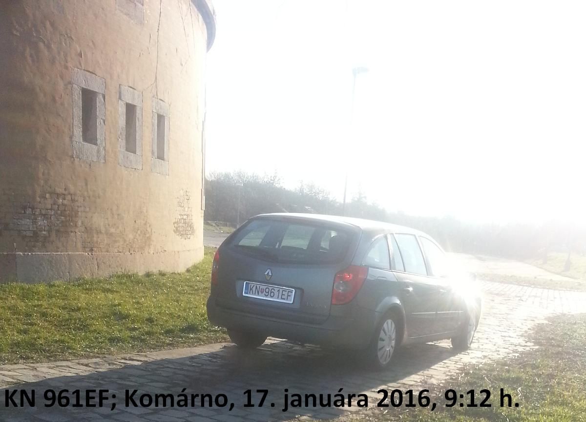 KN 961EF; Komrno, 17. janura 2016, 9:12 h.