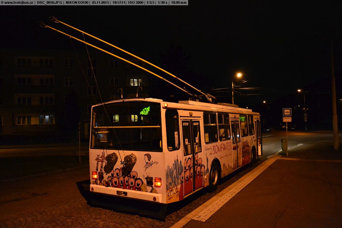 Prvn trolejbus na idov od 16.10.2015