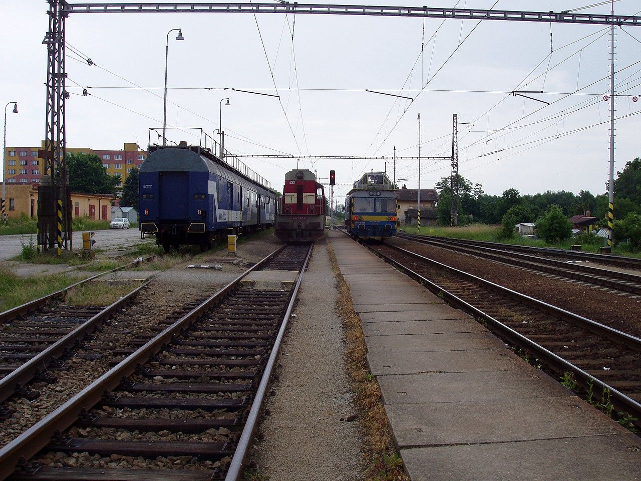 Pracovn vlak Ch&T, 742.087 a MVTV, Zliv, 11. ervna 2011