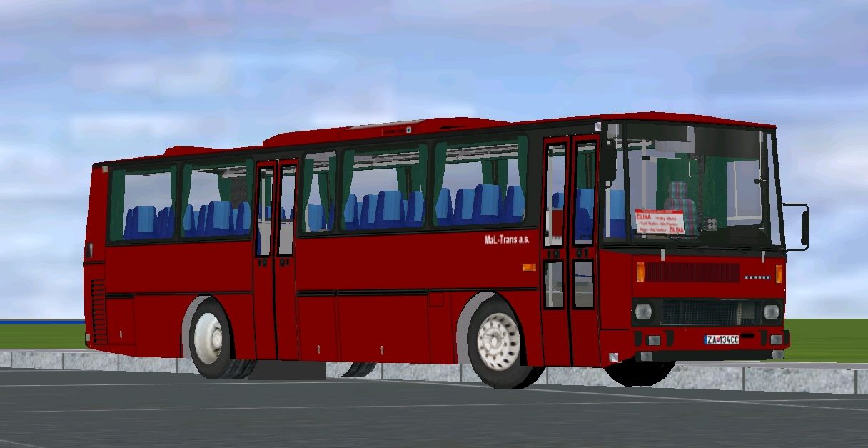 Karosa C734.1340 ZA-134CC oddichuje na Autobusovej stanici.