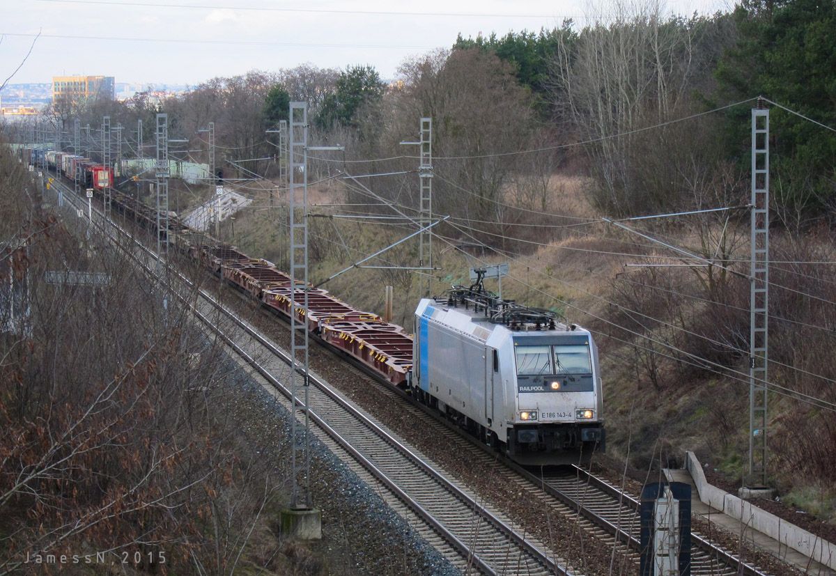 E186.143 s kont.vlakem stoup po 2.TK k Uhnvsi, 1.TK vluka, 1.2.