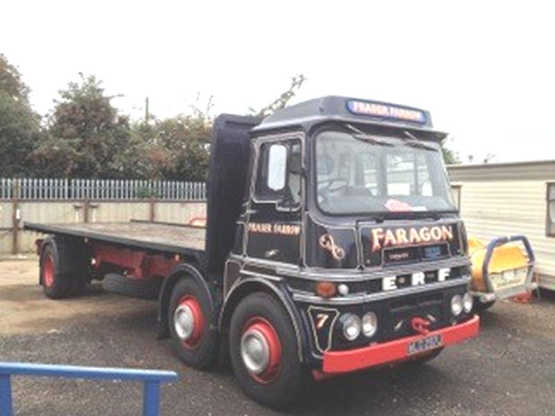 GB 1970 ERF LV 6 Wheel rigid flat lorry fitted with Gardner 150 diesel engine & David Brown gearbox