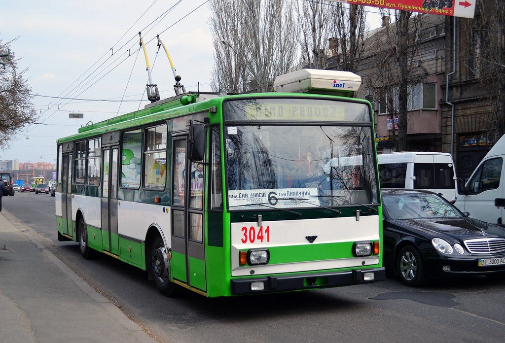 Mykolajiv, bval plzesk trolejbus 14TrM . 453, 21.3.2016