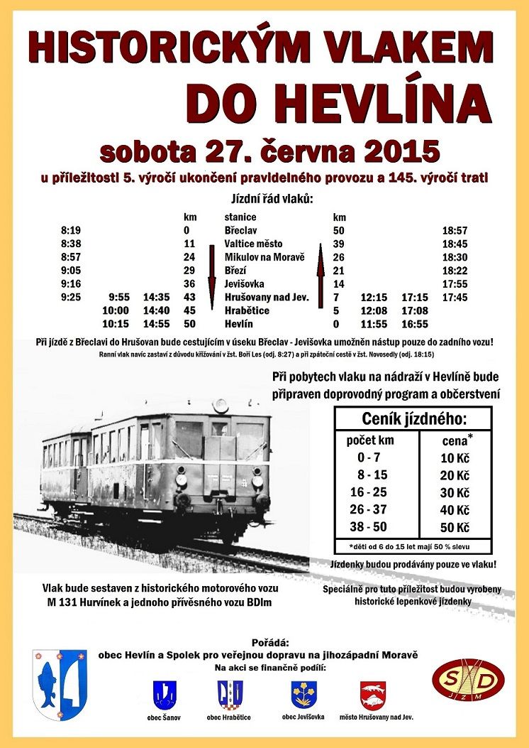 Historickm vlakem do Hevlna 2015