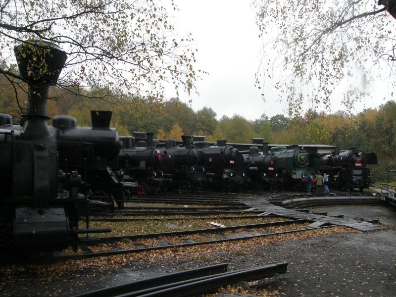 vystaven parn lokomotivy v okol tony muzea