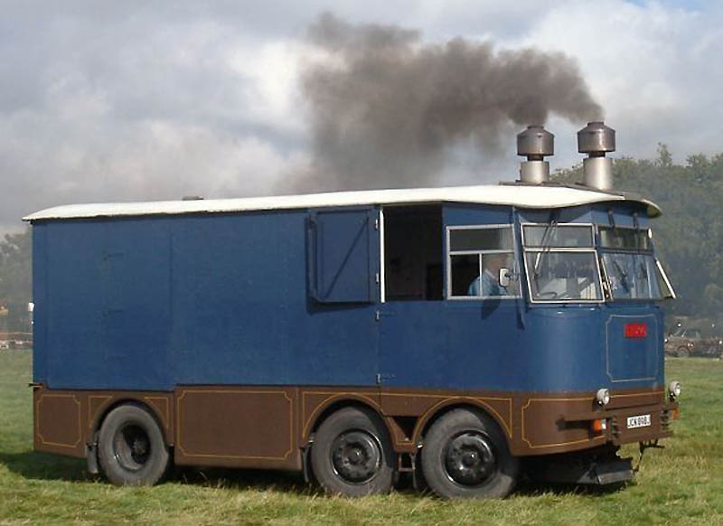 GB Sentinel Typhoo is made from various tractor parts and is powered by a 100 horse power locomotive