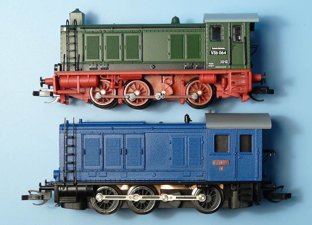 Pvodn a nov model lokomotivy V36