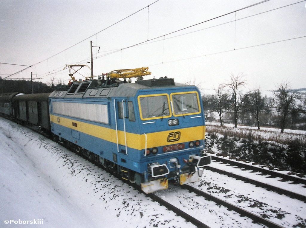 363.110 v ele Os 8211 Praha - B, 14.3.1995