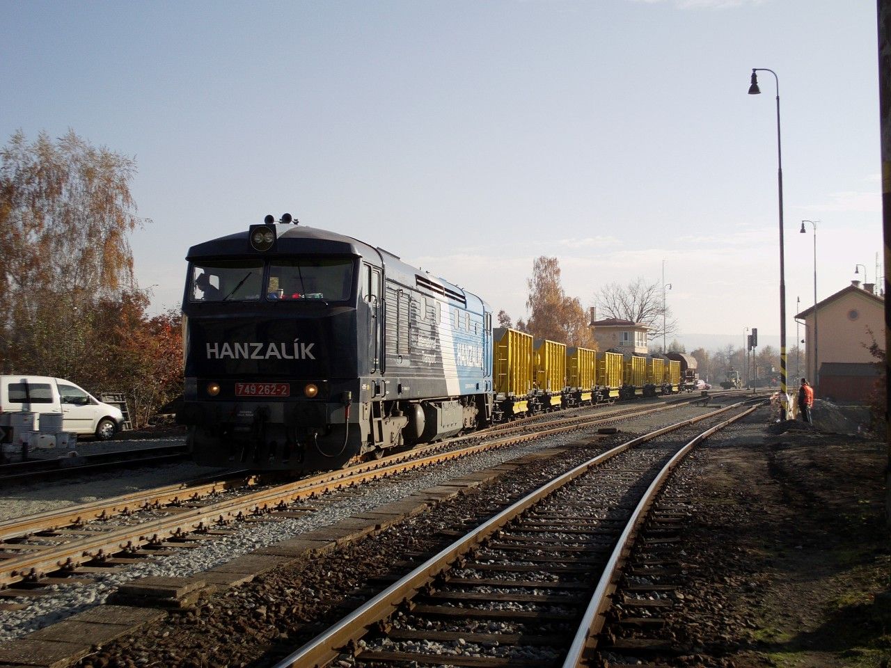 749.262 pi posunu / vmn voz v st. Rakovnk, 5.11.2015