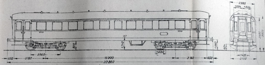 Kresba C4i-36 s katalogu osobnich vozu PKP (1968 r.)