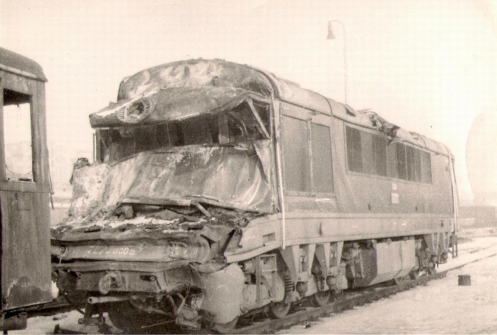 T679.0005 po nehode v Kostiviarskej, depo Zvolen, rok 1981