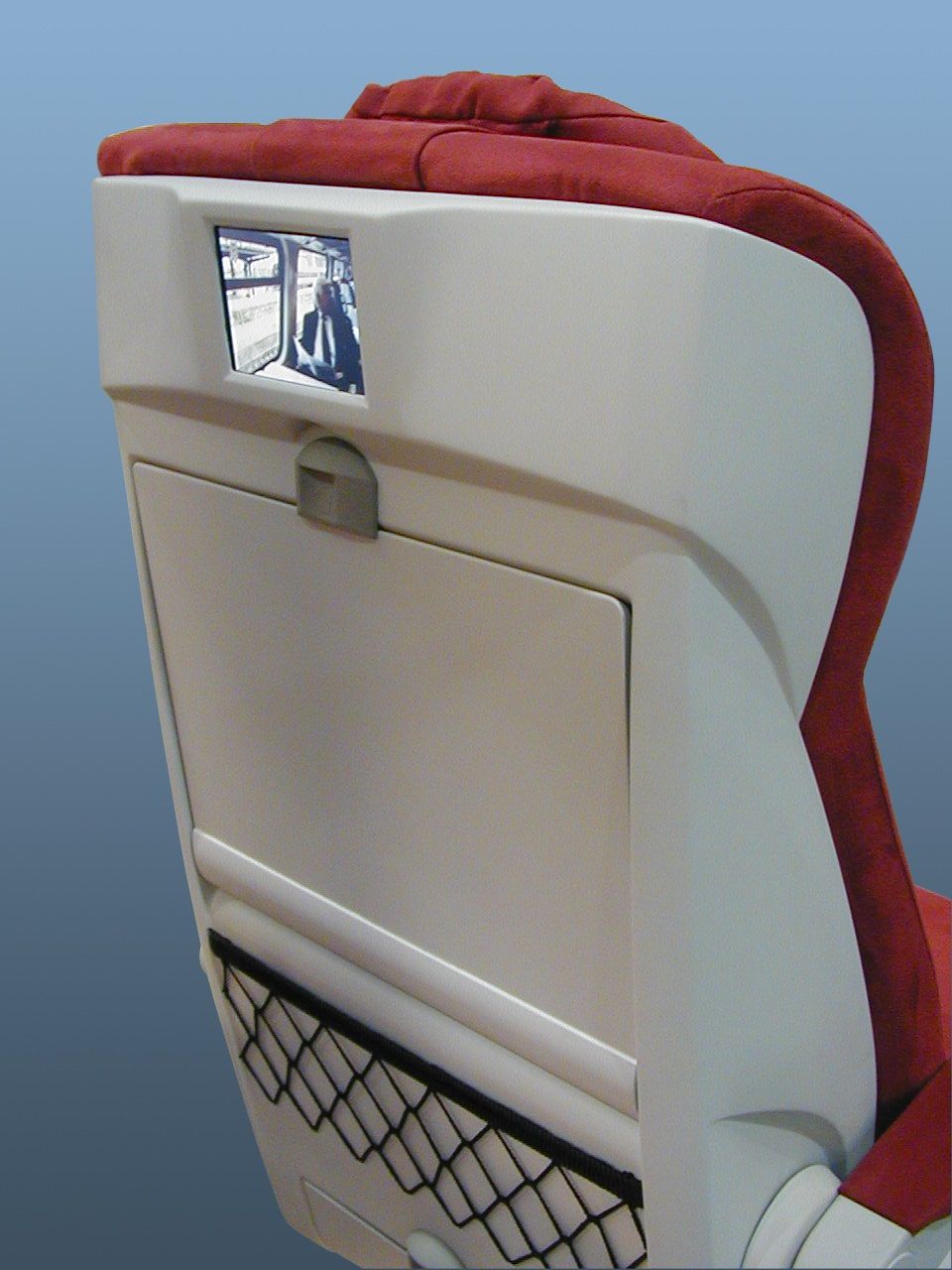 Prototyp sedadla s LCD. Rok 2004.