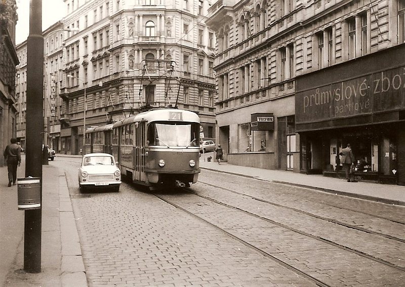 Husitsk ulice v roce 1976