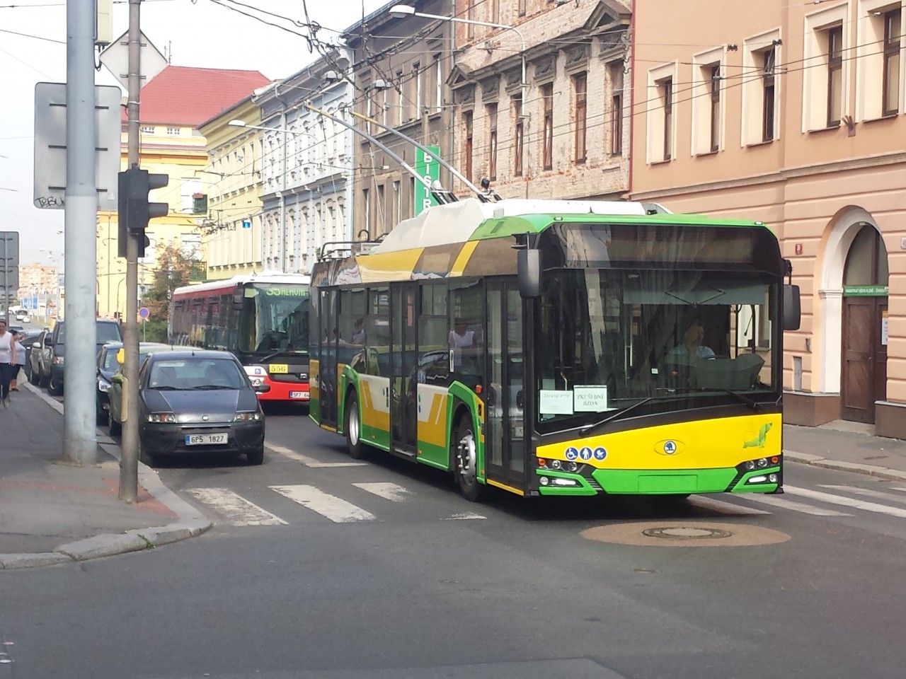 Trolejbus 26Tr pro ilinu, Plze, Tylova ulice, 24.8.2017