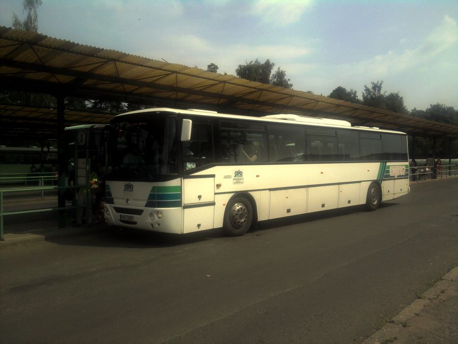 Karosa Axer 1K8 9287 na autobusku v Sokolov