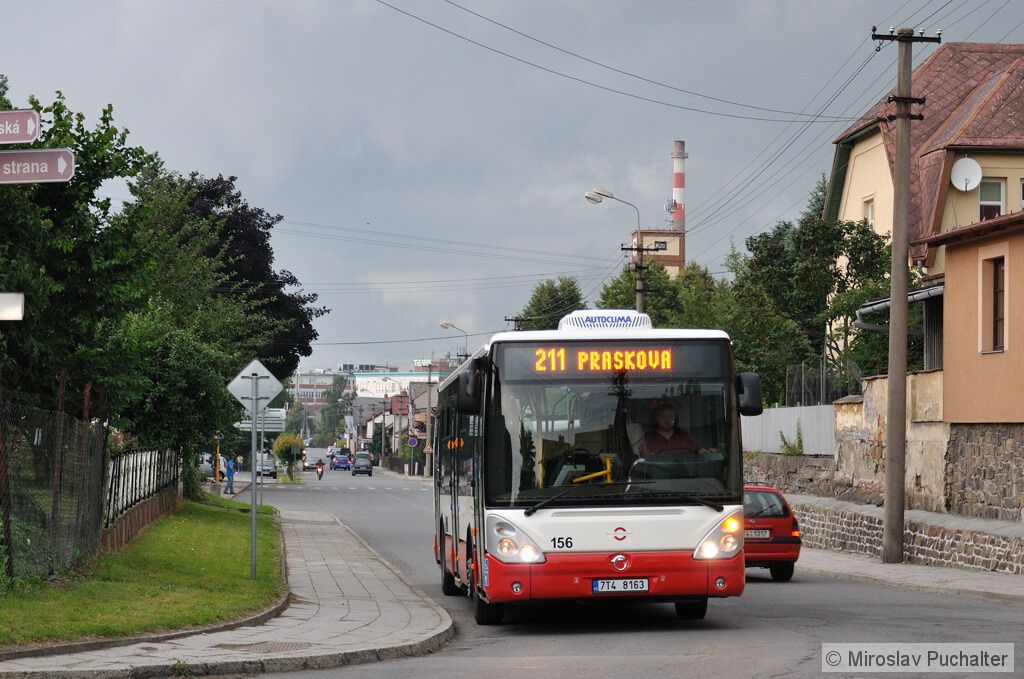 Ev. . 156 (Irisbus Citelis 12M) v ulici Podvihovsk.
