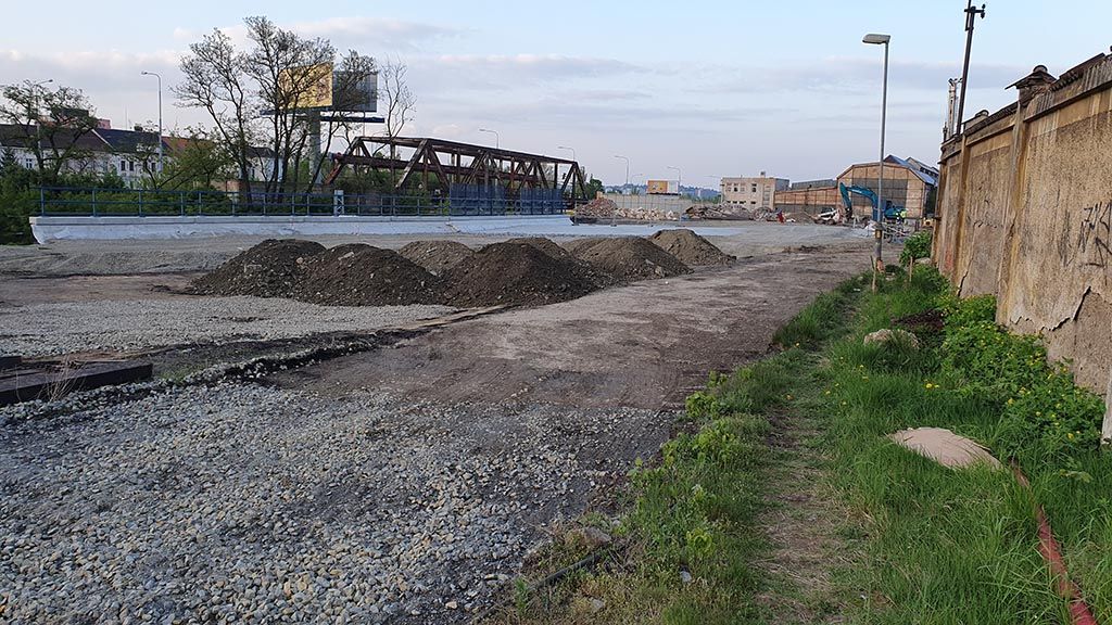 Nov most pes chebskou tra - podlo pro budouc peloku trati domalick