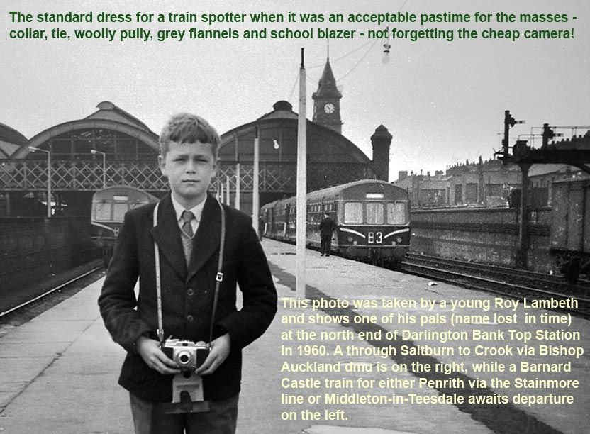 Young British trainspotter 1960