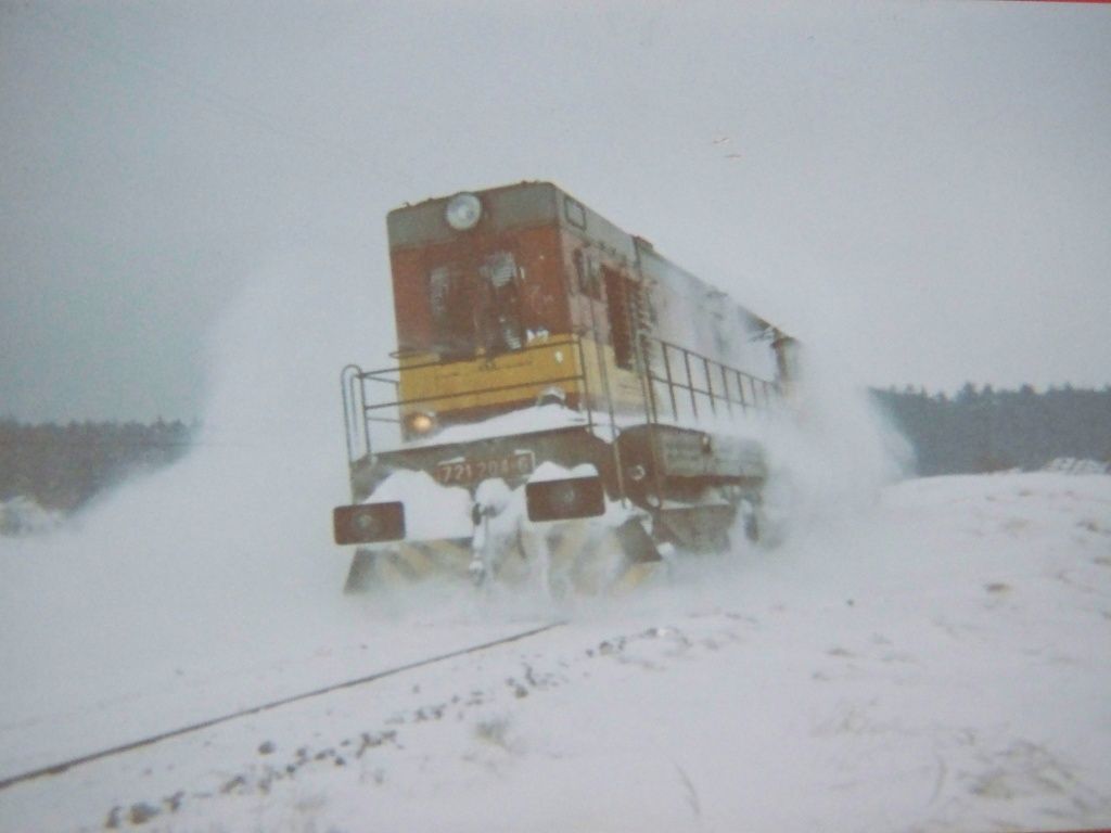 721 204-6 DKV Jihlava Pj Jemnice pror v zim 1997 zvje u Lhotic(foto Pavel Valenta Lhotice1997)
