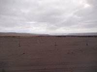 Pouštní krajina cestou z Aricy do Tacny.